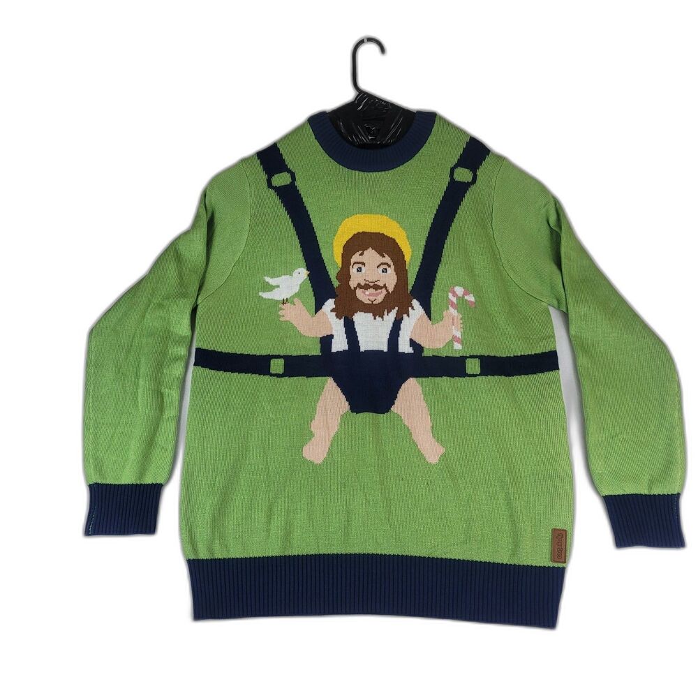 Men's or Unisex Tipsy Elves  Sweet Baby Jesus "Ugly" Christmas Sweater Size 2XL